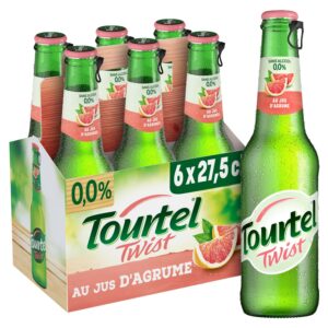 Bière Aromatisée Jus d' Agrumes Sans Alcool Tourtel Twist 6x27,5cl