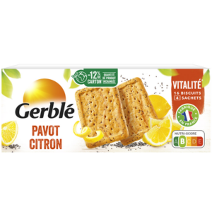 Biscuits pavot citron GERBLE - 200g