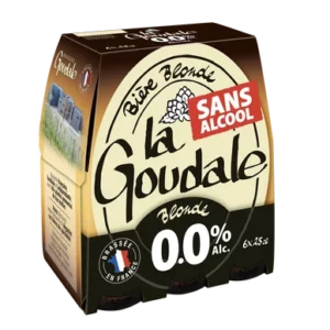 Bière blonde sans alcool à l'ancienne La Goudale - 6x25cl