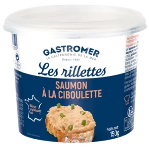 Rillettes de saumon à la ciboulette GASTROMER - 150g